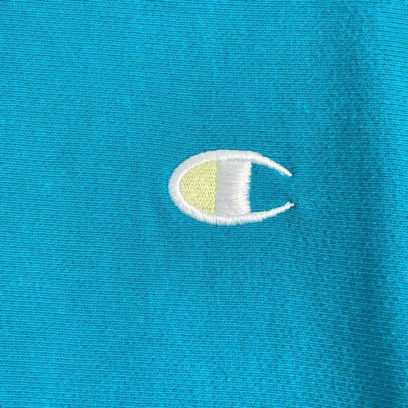 Champion Reverse Weave Teal Blue Crewneck Sweatshirt Size Small - Picture 3 of 7